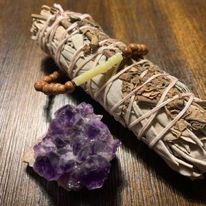 Citrine and Bayong Wood Bracelet